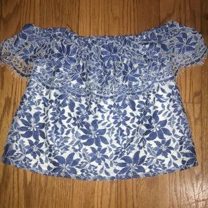 Off Shoulder lace blouse